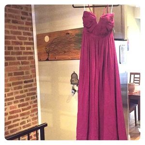 Plum colored Bella Bridesmaid Dress
